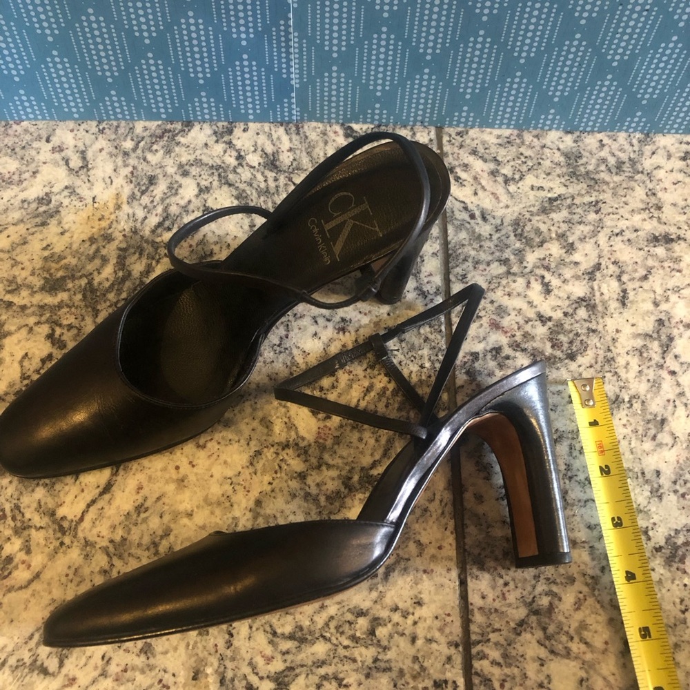 CK by Calvin Klien black leather shoes. Made in Spain.  Size 8